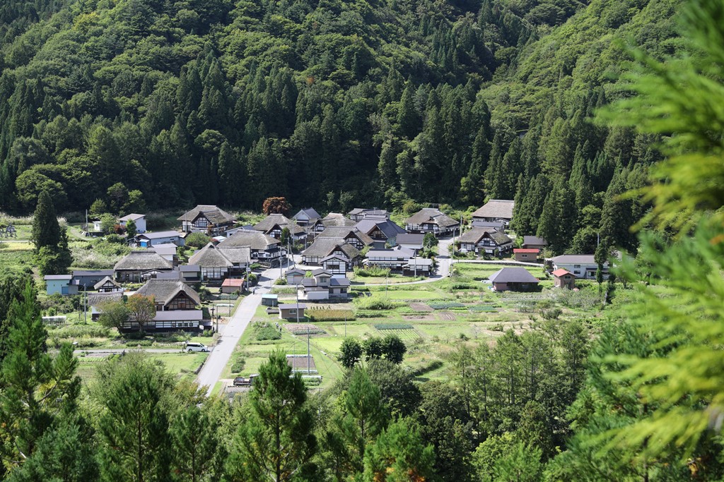 前沢の町並みの写真