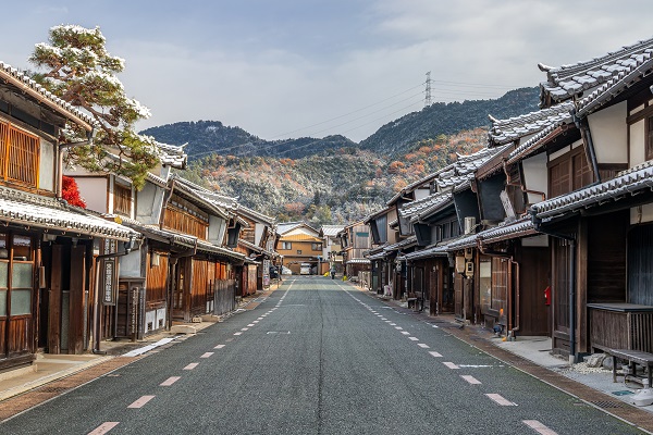 美濃町の町並みの写真