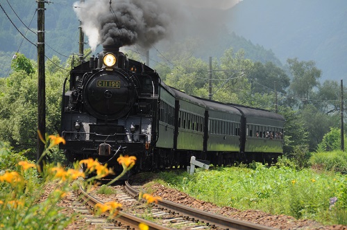 大井川鐵道のSL列車の写真