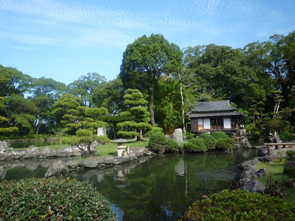 名勝　天赦園の写真